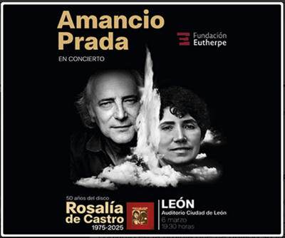 Amancio Prada llega a León para celebrar los 50 años de su disco “Rosalía de Castro”