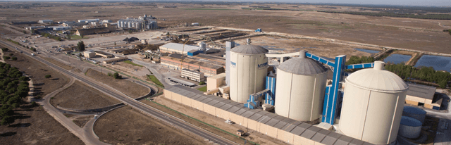 Instalaciones de ACOR azúcar y aceite de colza y de girasol en Olmedo (Valladolid) (Imagen ACOR)