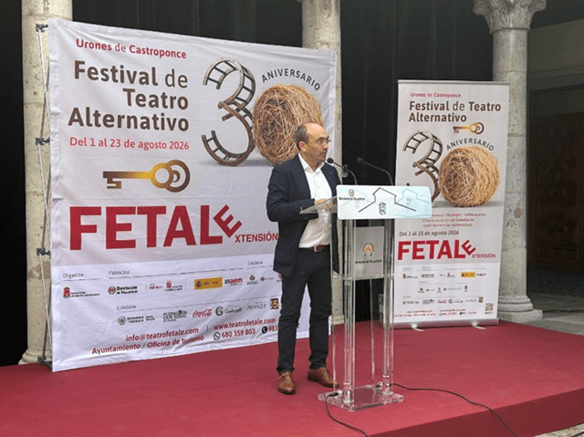 Organizadores del FETALe alcalde de Urones de Castroponce, Valladolid (imagen Diputación de Valladolid)