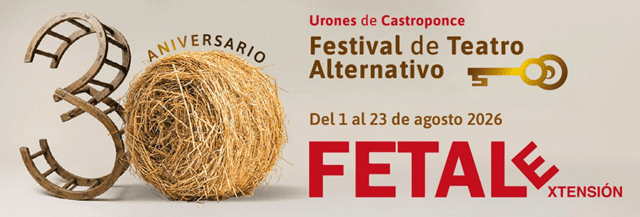 Cartel FETALe 30º aniversario Urones de Castroponce, Valladolid