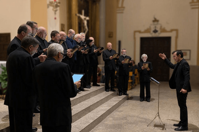 Coro canto gregoriano la Santa Festival Aureo Herrero, El Barraco, Ávila (imagen festival Aureo Herrero)