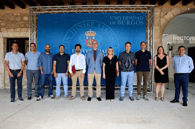 Reunión empresas agrarias de precisión con la UBU para suscribir convenio de colaboración (imagen UBU)