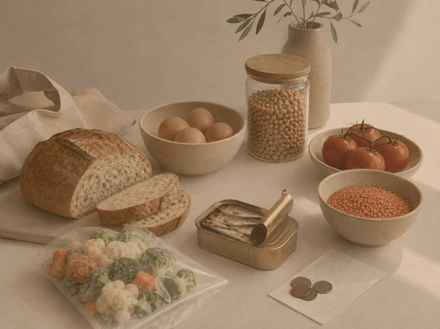 Alimentos diversos para una dieta equilibrada y una alimentación saludable (imagen Carolina Iglesias, nutricionista)