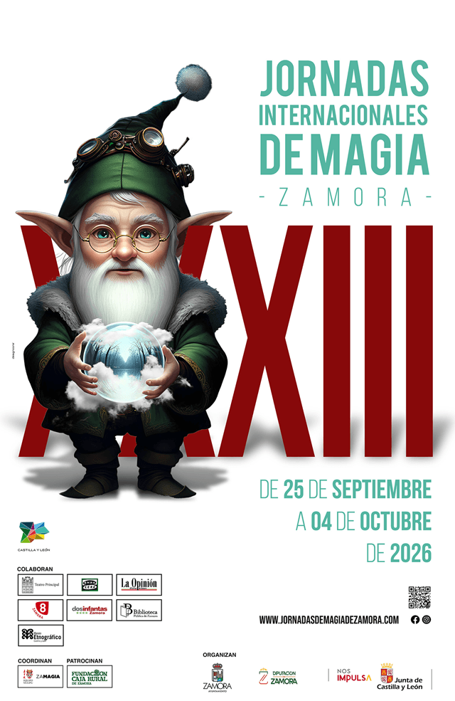 Cartel 33ª edición de las Jornadas Internacionales de Magia 2026, Zamora
