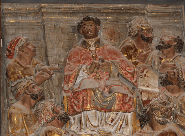 Retablo mayor de la Iglesia de San Esteban Protomártir de Mazuela, Burgos (imagen Hispania Nostra)
