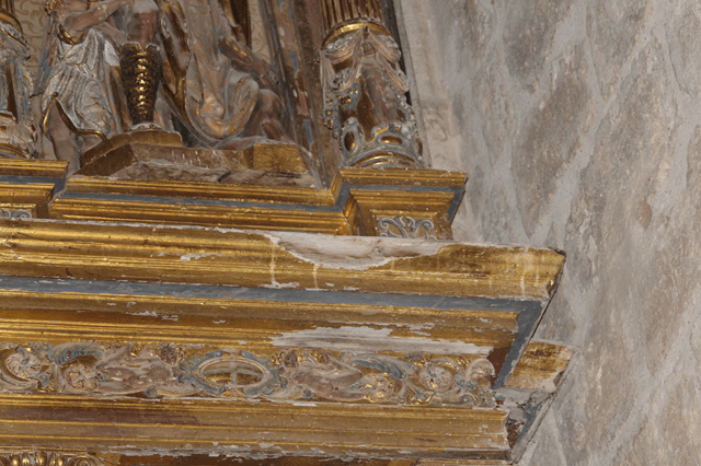 Retablo mayor de la Iglesia de San Esteban Protomártir de Mazuela, Burgos (imagen Hispania Nostra)