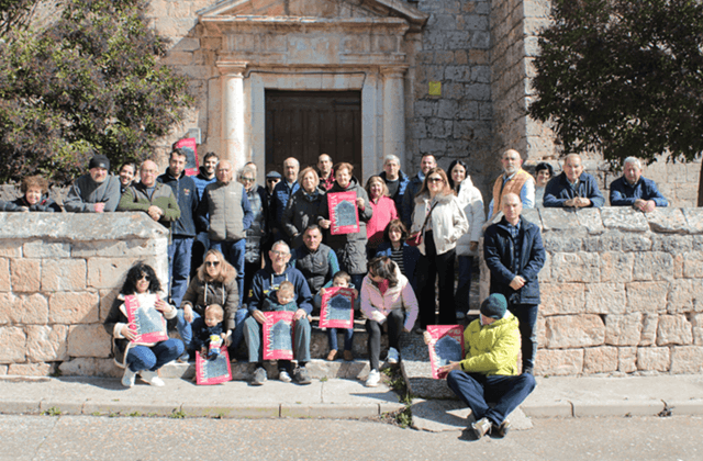 Vecinos promotores de la iniciativa Mazuela ergo sum (imagen Hispania Nostra)
