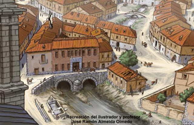 Grabado Reales Carnecerías, Diego de Praves, Valladolid