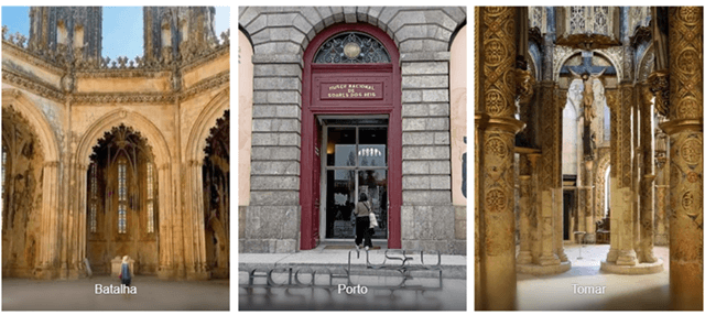 Patrimonio cultural y artístico de las regiones Centro y Norte de Portugal