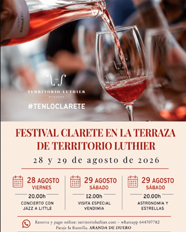 Terraza Bodega Territorio Luthier, Paraje la Rastrilla, Ribera del Duero, Aranda de Duero, Burgos (imagen Bodega Territorio Luthier)