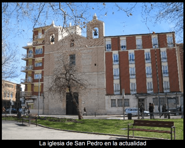 Actual iglesia de San Pedro Calle Real de Burgos, Valladolid (imagen Valladolid_web)
