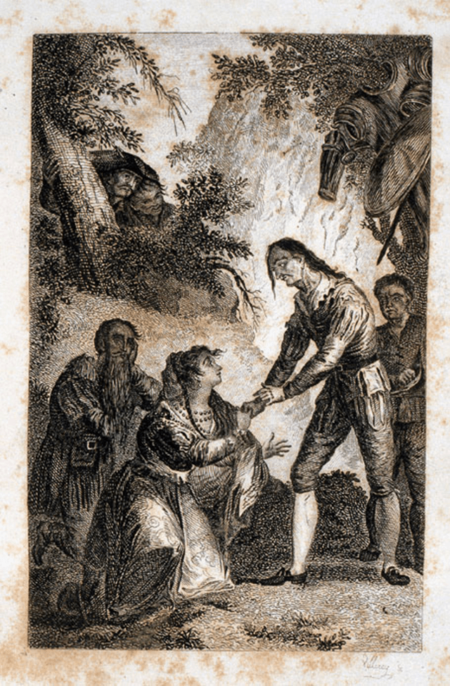 Ilustración, cap. 29 1ª parte D. Quijote de La Mancha, Miguel de Cervantes