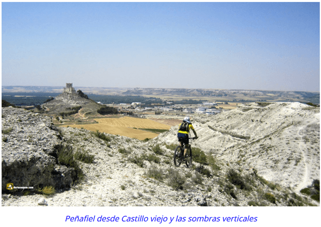 Ruta ciclista 41 Durius Aquae por los alrededores de Peñafiel, Valladolid (imagen Durius Aquae)