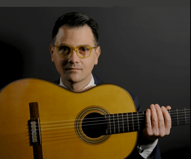 Enirco Damiano, guitarrista clásico, italia (imagen Fundación Eutherpe)