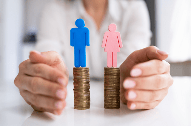 Representación de la Brecha salarial entre ambos géneros en favor del masculino