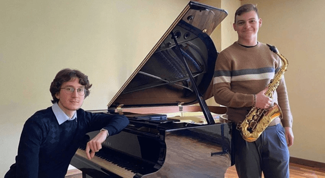 Francesco Donato, saxofón, y Donato Rita, piano, Italia (imagen Fundación Eutherpe)