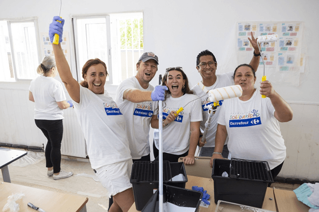 Día de la Buena gente, empleados de Carrefour, Valladolid (magen Fundación Carrefour España)