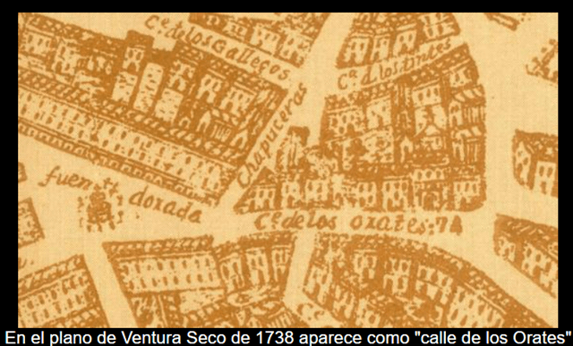 Plano de Valladolid de Ventura Seco, siglo XVIII (imagen Valladolid web)