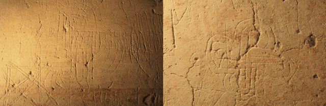 Huellas medievales, descubiertas por la investigadora e historiadora Vanesa Jimeno, de la ULE en Peñalba de Santiago, León (imagen ULE)