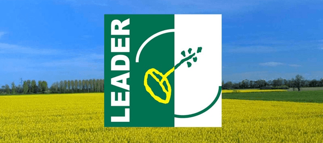 Cartel proyecto LEADER, UE