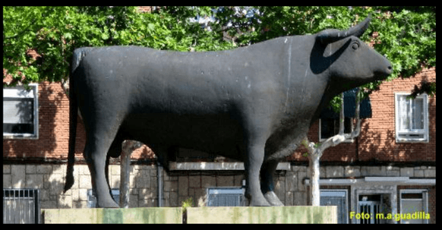 Paseo de Zorrilla, escultura toro bravo de José Luis Medina, Valladolid web
