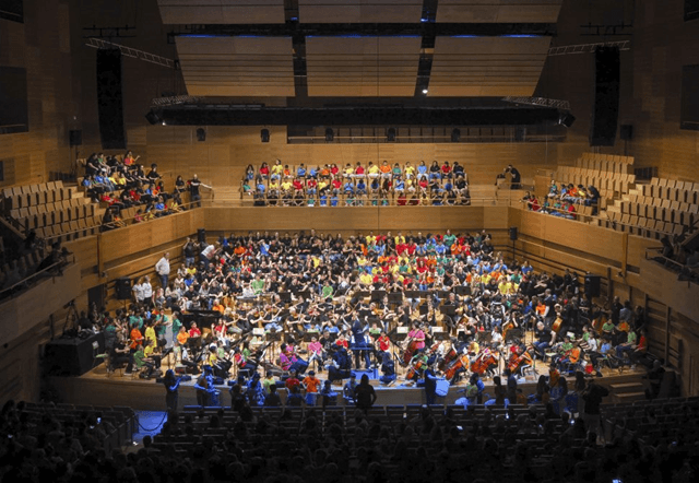 La OSCyL desarrollando su iniciativa socioeducativa 'Miradas' en el curso 2025-26 (imagen OSCYL)