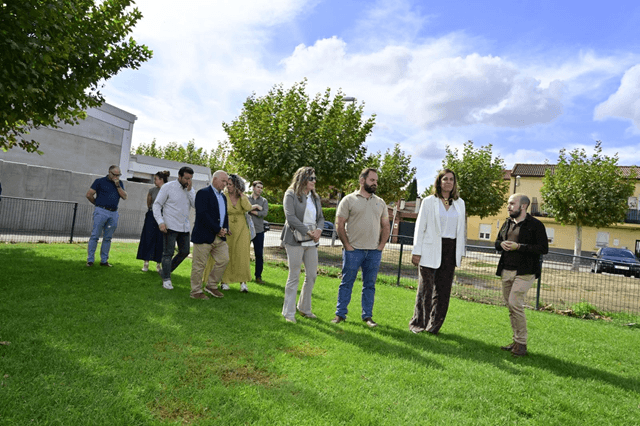 Supervisión de la obras cofinanciadas por provincia en Villamuriel de Cerrato, Palencia (imagen Diputación de Palencia)